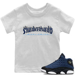 Jordan 13 Brave Blue Sneaker Match Tees Fire Sneakerhead Sneaker Tees Jordan 13 Brave Blue Sneaker Release Tees Kids Shirts