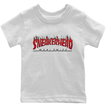 Jordan 9 Chile Red Sneaker Match Tees Fire Sneakerhead Sneaker Tees Jordan 9 Chile Red Sneaker Release Tees Kids Shirts