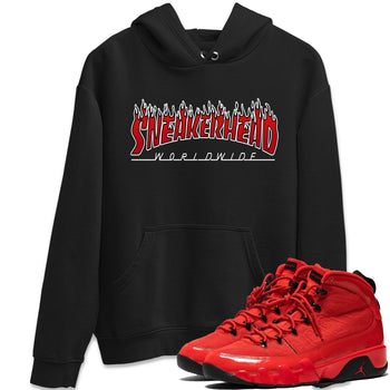 Jordan 9 Chile Red Sneaker Match Tees Fire Sneakerhead Sneaker Tees Jordan 9 Chile Red Sneaker Release Tees Unisex Shirts