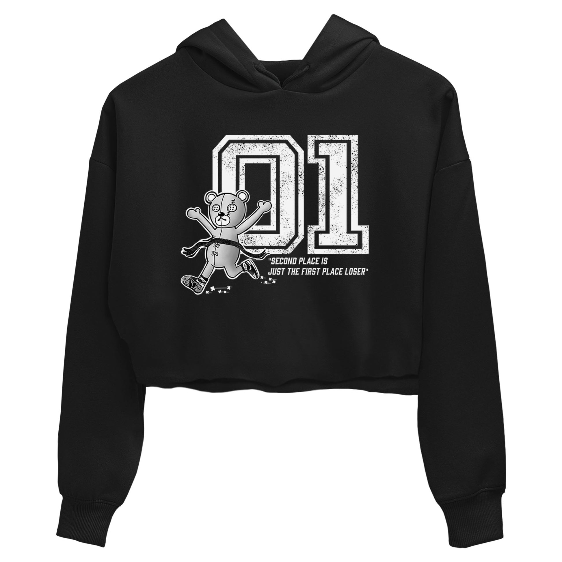 1s Black White shirt to match jordans First Place Winner sneaker tees Air Jordan 1 Black White SNRT Sneaker Release Tees Black 2 crop length shirt