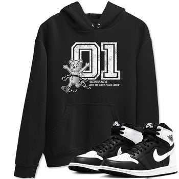1s Black White shirt to match jordans First Place Winner sneaker tees Air Jordan 1 Black White SNRT Sneaker Release Tees unisex cotton Black 1 crew neck shirt