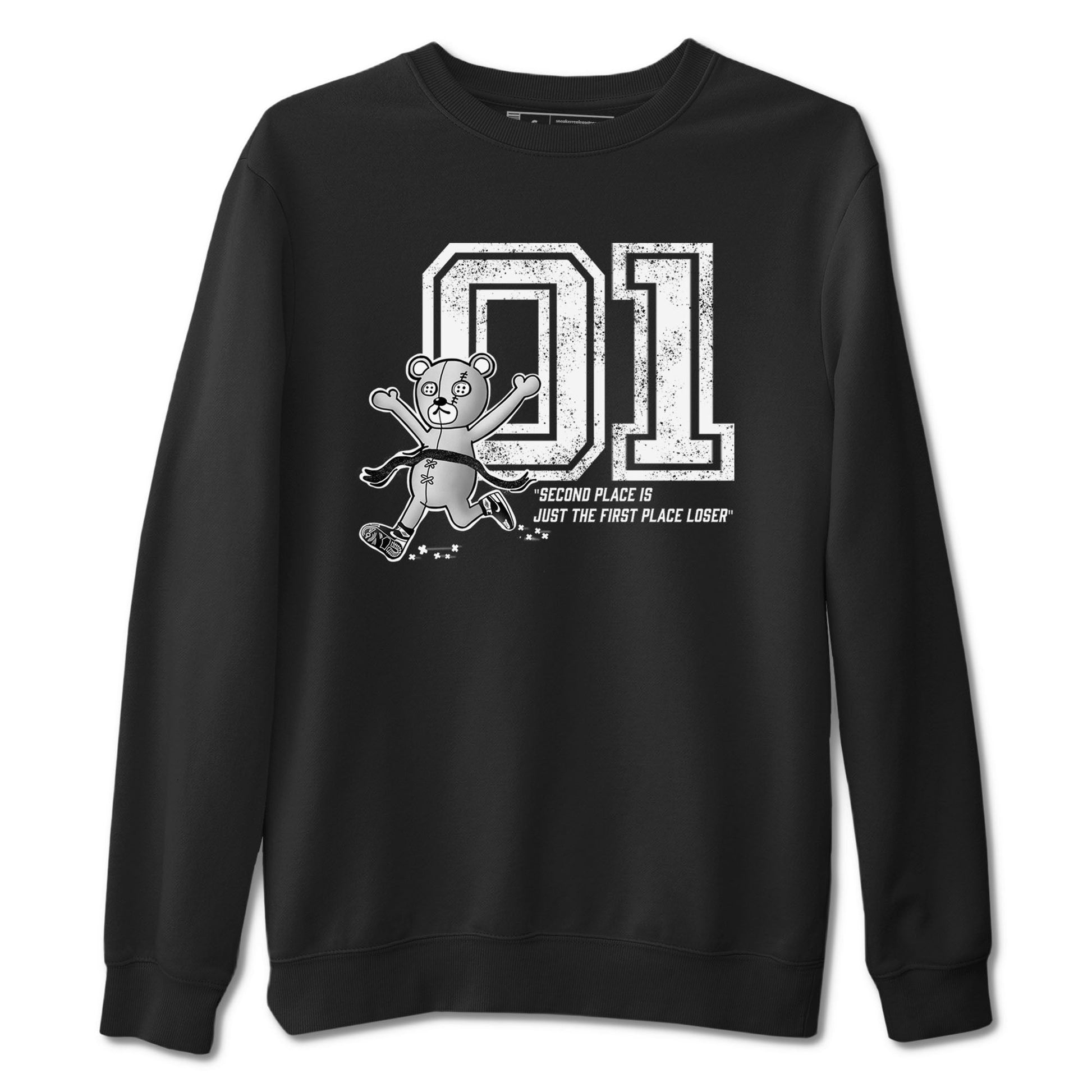 1s Black White shirt to match jordans First Place Winner sneaker tees Air Jordan 1 Black White SNRT Sneaker Release Tees unisex cotton Black 2 crew neck shirt