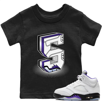 Jordan 5 Concord Sneaker Match Tees Five Statue Sneaker Tees Jordan 5 Concord Sneaker Release Tees Kids Shirts