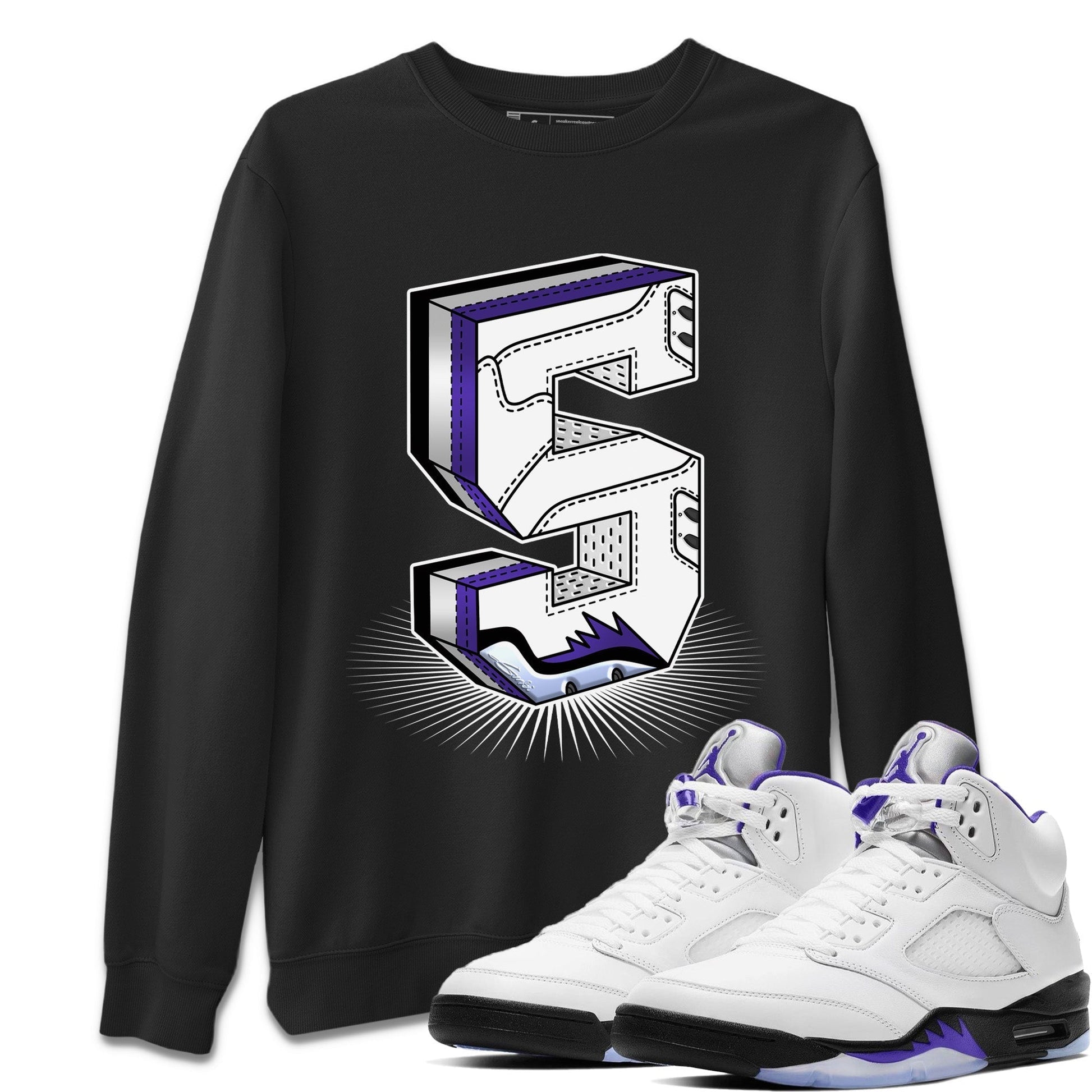 Jordan 5 Concord Sneaker Match Tees Five Statue Sneaker Tees Jordan 5 Concord Sneaker Release Tees Unisex Shirts