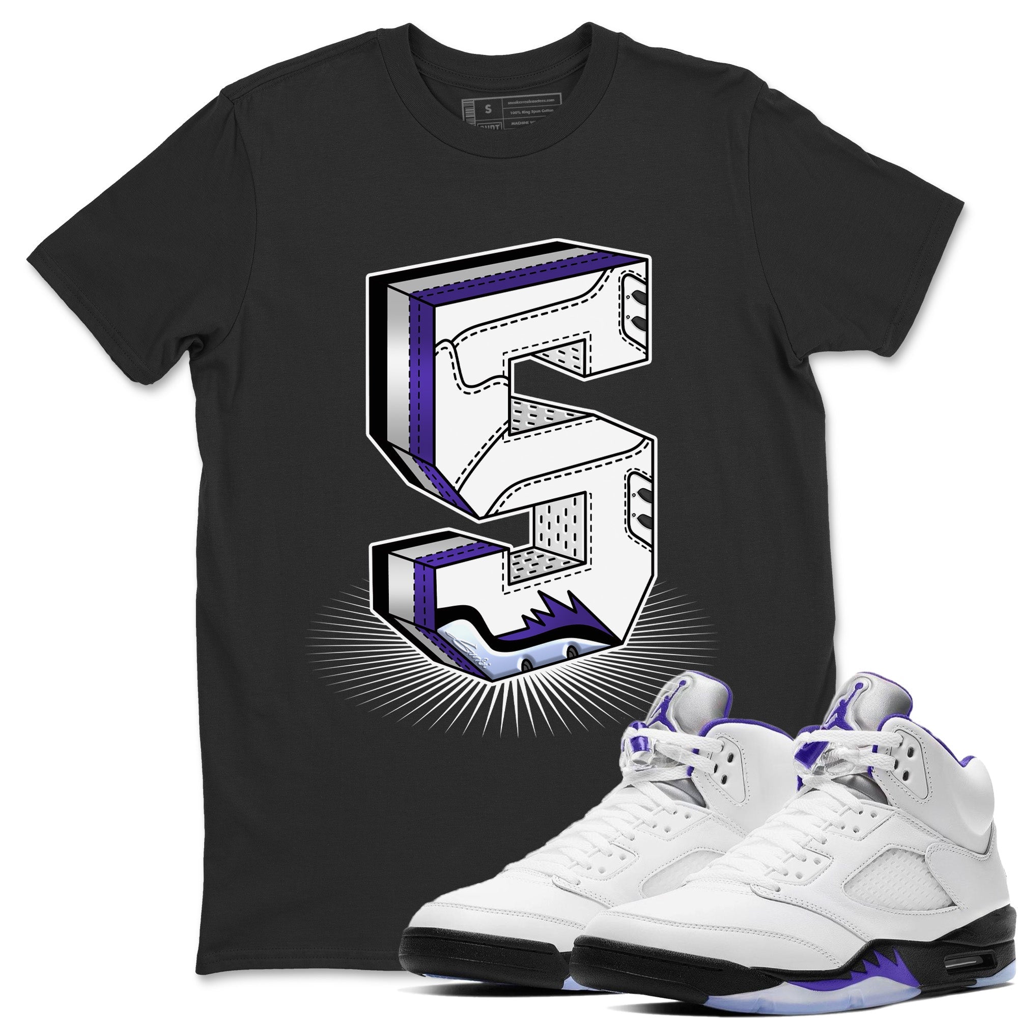 Jordan 5 Concord Sneaker Match Tees Five Statue Sneaker Tees Jordan 5 Concord Sneaker Release Tees Unisex Shirts
