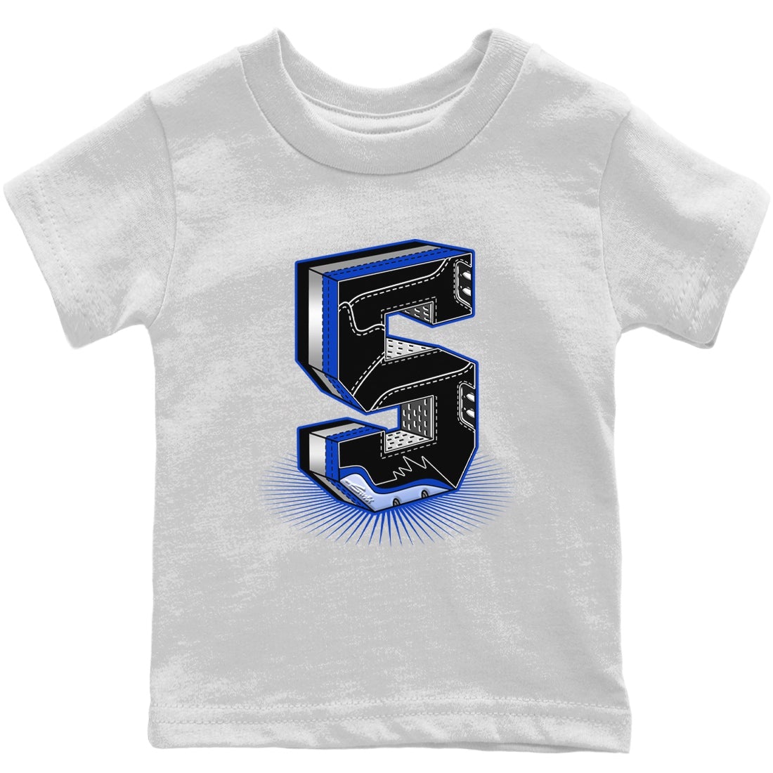 Jordan 5 Racer Blue Sneaker Match Tees Five Statue Sneaker Tees Jordan 5 Racer Blue Sneaker Release Tees Kids Shirts