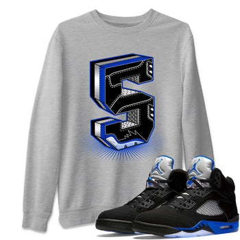 Jordan 5 Racer Blue Sneaker Match Tees Five Statue Sneaker Tees Jordan 5 Racer Blue Sneaker Release Tees Unisex Shirts