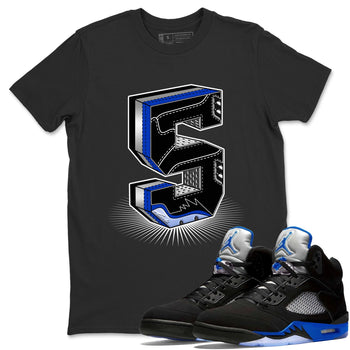 Jordan 5 Racer Blue Sneaker Match Tees Five Statue Sneaker Tees Jordan 5 Racer Blue Sneaker Release Tees Unisex Shirts