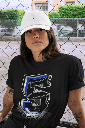 Jordan 5 Racer Blue Sneaker Match Tees Five Statue Sneaker Tees Jordan 5 Racer Blue Sneaker Release Tees Unisex Shirts