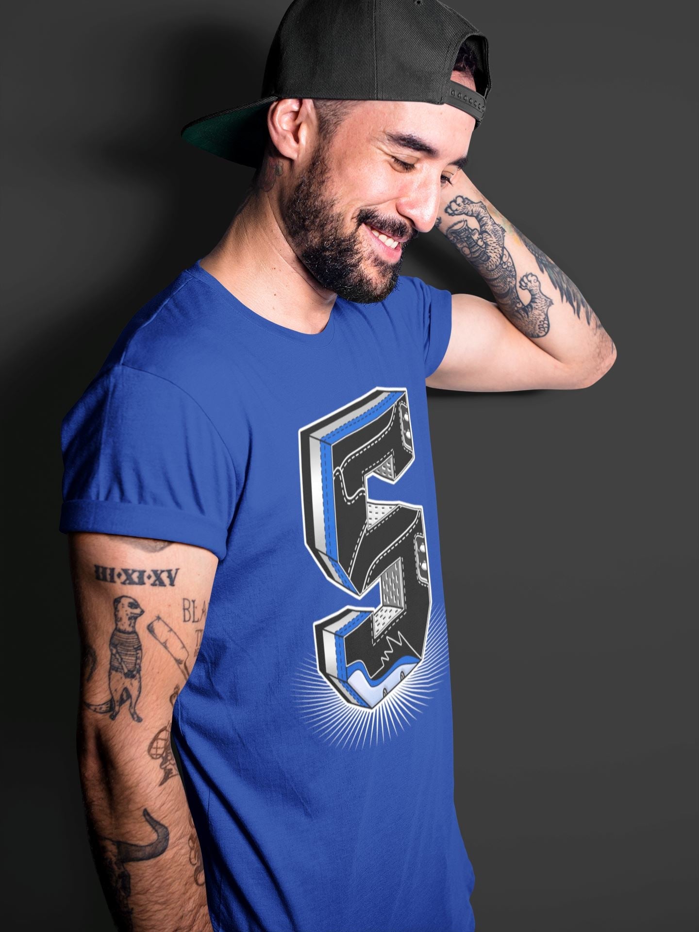 Jordan 5 Racer Blue Sneaker Match Tees Five Statue Sneaker Tees Jordan 5 Racer Blue Sneaker Release Tees Unisex Shirts