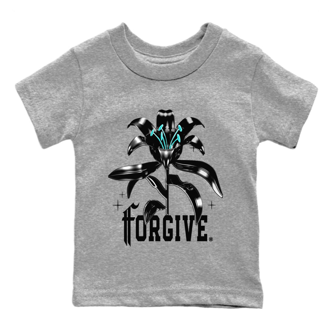 Air Force 1 Tiffany Sneaker Match Tees Forgive Sneaker Tees Air Force 1 Low x Tiffany & Co Sneaker Release Tees Kids Shirts Heather Grey 2
