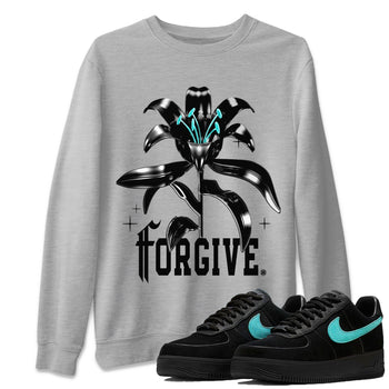 Air Force 1 Tiffany Sneaker Match Tees Forgive Sneaker Tees Air Force 1 Low x Tiffany & Co Sneaker Release Tees Unisex Shirts Heather Grey 1