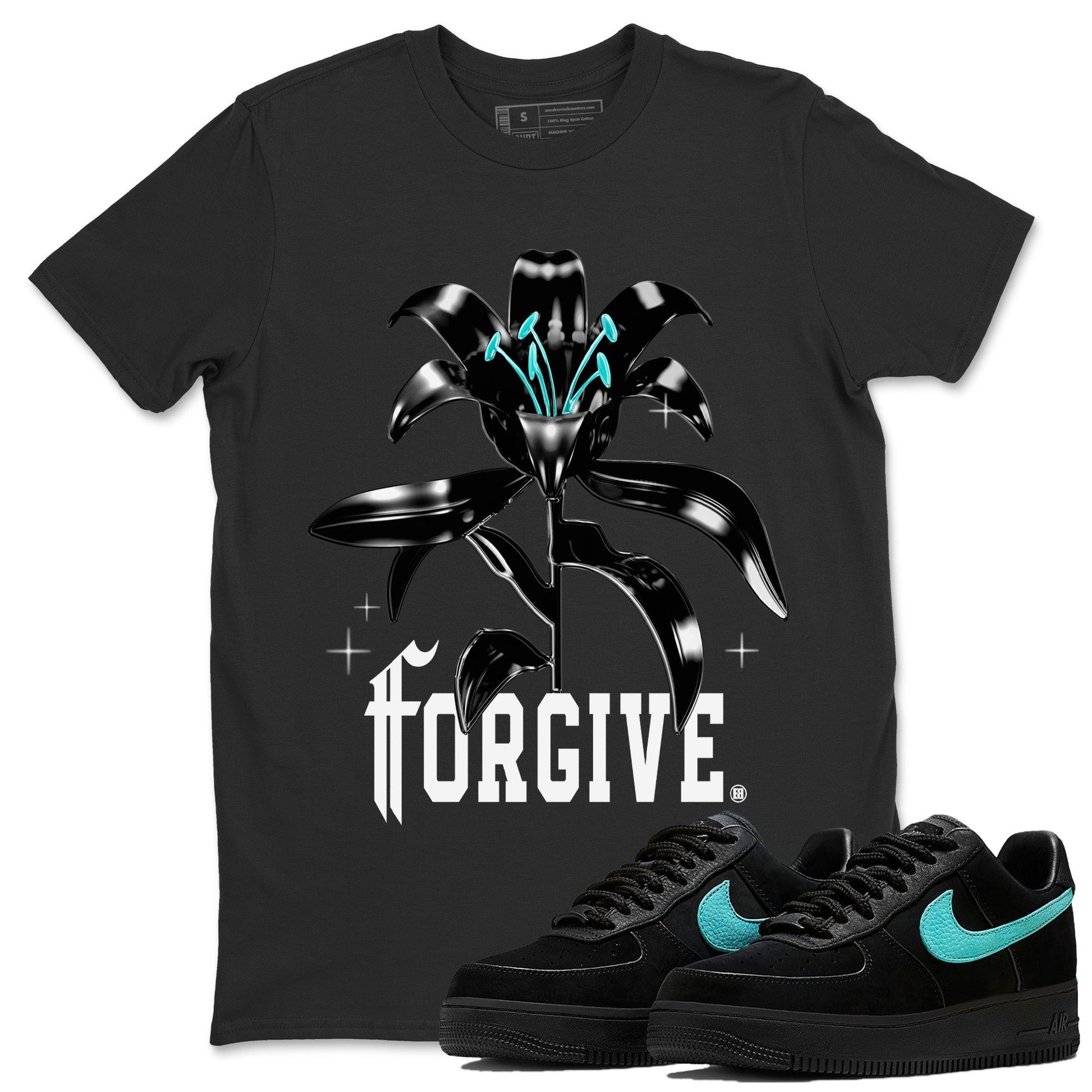 Air Force 1 Tiffany Sneaker Match Tees Forgive Sneaker Tees Air Force 1 Low x Tiffany & Co Sneaker Release Tees Unisex Shirts Black 1