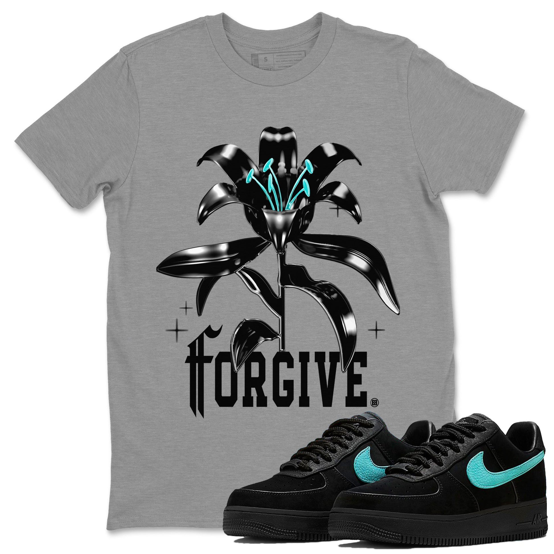Air Force 1 Tiffany Forgive Crew Neck Sneaker Tees Air Force 1 Low x Tiffany & Co Sneaker T-Shirts Size Chart
