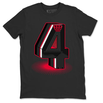 Jordan 4 Red Thunder Sneaker Match Tees Four Statue Sneaker Tees Jordan 4 Red Thunder Sneaker Release Tees Unisex Shirts