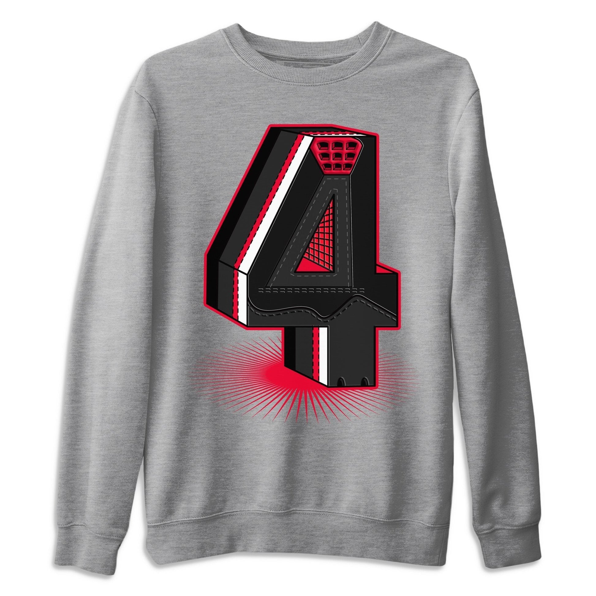 Jordan 4 Red Thunder Sneaker Match Tees Four Statue Sneaker Tees Jordan 4 Red Thunder Sneaker Release Tees Unisex Shirts