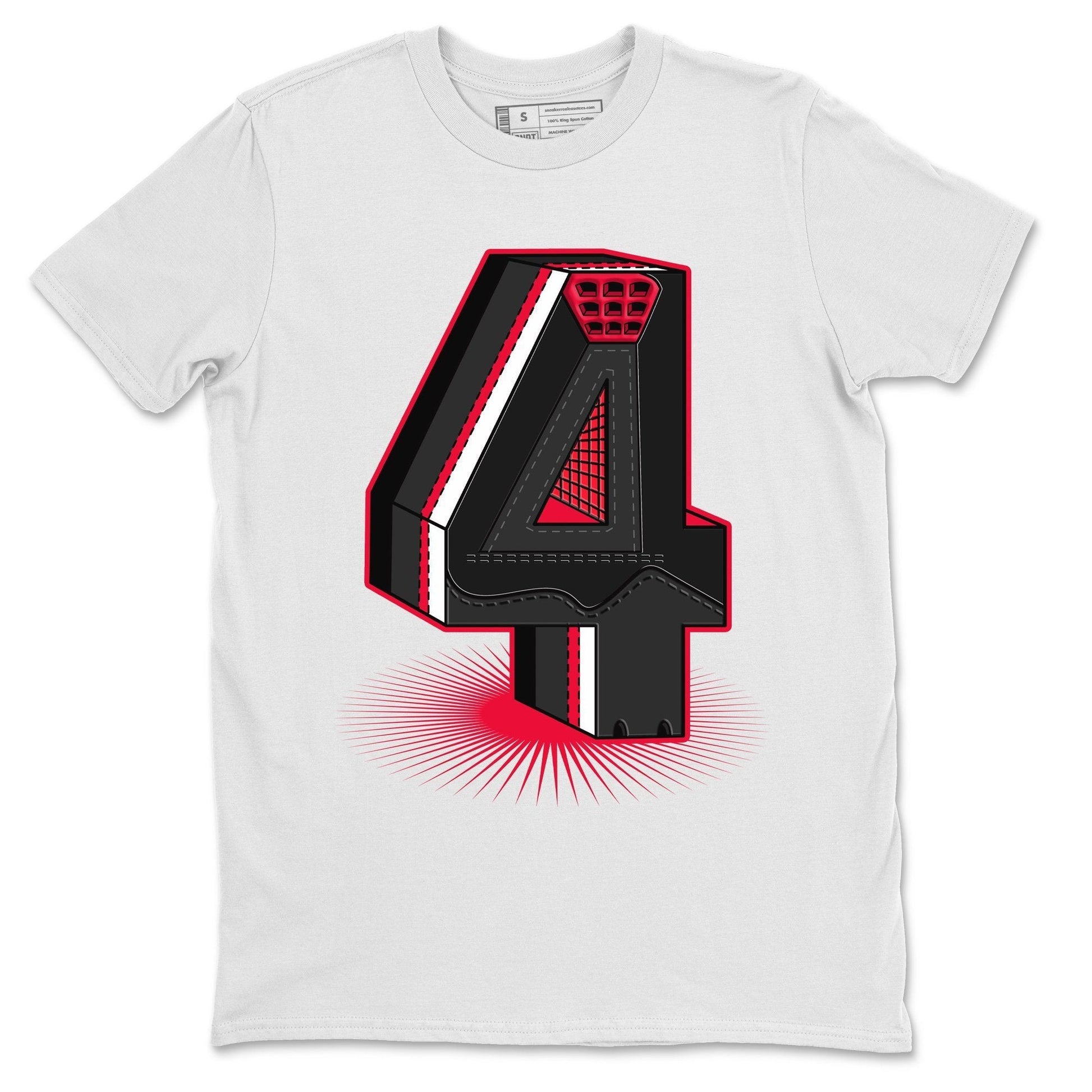 Jordan 4 Red Thunder Sneaker Match Tees Four Statue Sneaker Tees Jordan 4 Red Thunder Sneaker Release Tees Unisex Shirts