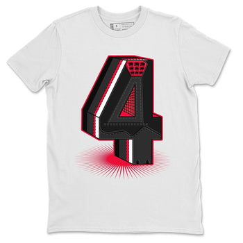 Jordan 4 Red Thunder Sneaker Match Tees Four Statue Sneaker Tees Jordan 4 Red Thunder Sneaker Release Tees Unisex Shirts