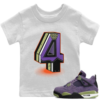 Jordan 4 Canyon Purple Sneaker Match Tees Four Statue Sneaker Tees Jordan 4 Canyon Purple Sneaker Release Tees Kids Shirts