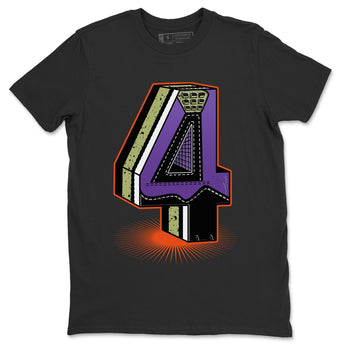 Jordan 4 Canyon Purple Sneaker Match Tees Four Statue Sneaker Tees Jordan 4 Canyon Purple Sneaker Release Tees Unisex Shirts