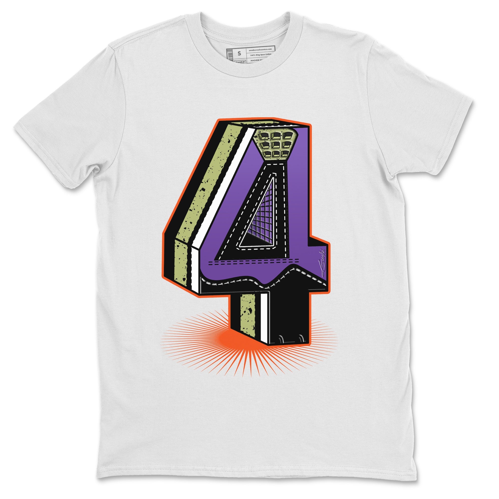 Jordan 4 Canyon Purple Sneaker Match Tees Four Statue Sneaker Tees Jordan 4 Canyon Purple Sneaker Release Tees Unisex Shirts