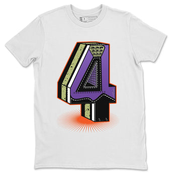 Jordan 4 Canyon Purple Sneaker Match Tees Four Statue Sneaker Tees Jordan 4 Canyon Purple Sneaker Release Tees Unisex Shirts