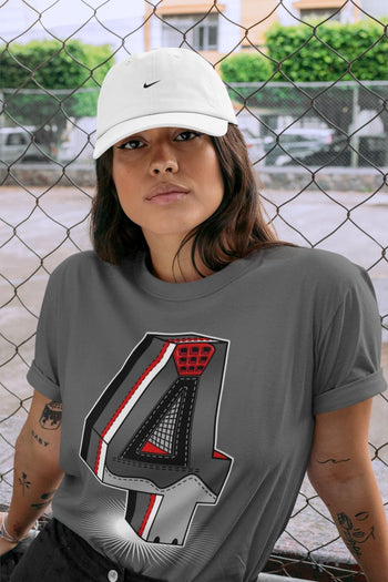 Jordan 4 Infrared Sneaker Match Tees Four Statue Sneaker Tees Jordan 4 Infrared Sneaker Release Tees Unisex Shirts
