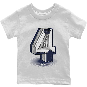 Jordan 4 Midnight Navy Sneaker Match Tees Four Statue Sneaker Tees Jordan 4 Midnight Navy Sneaker Release Tees Kids Shirts