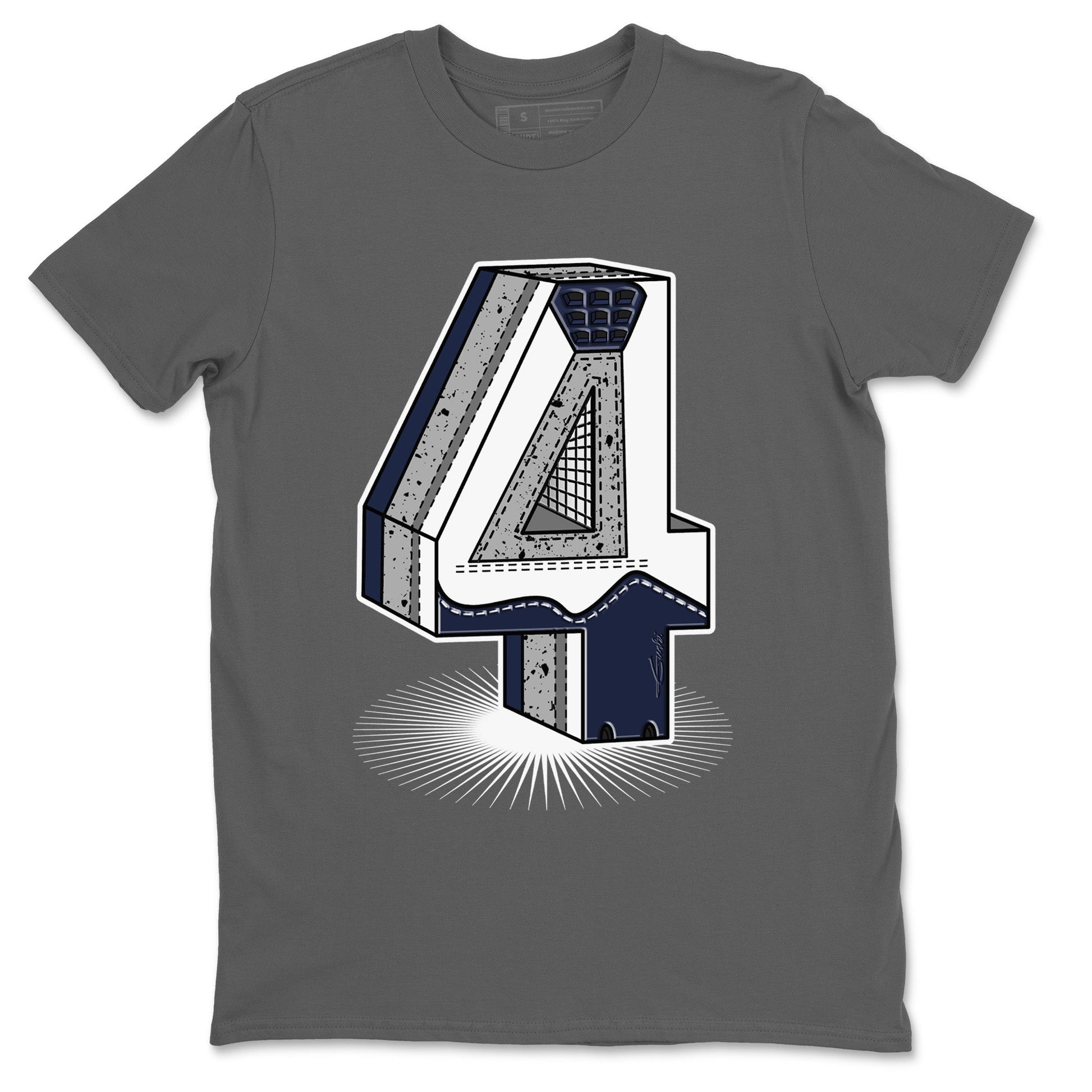 Jordan 4 Midnight Navy Sneaker Match Tees Four Statue Sneaker Tees Jordan 4 Midnight Navy Sneaker Release Tees Unisex Shirts