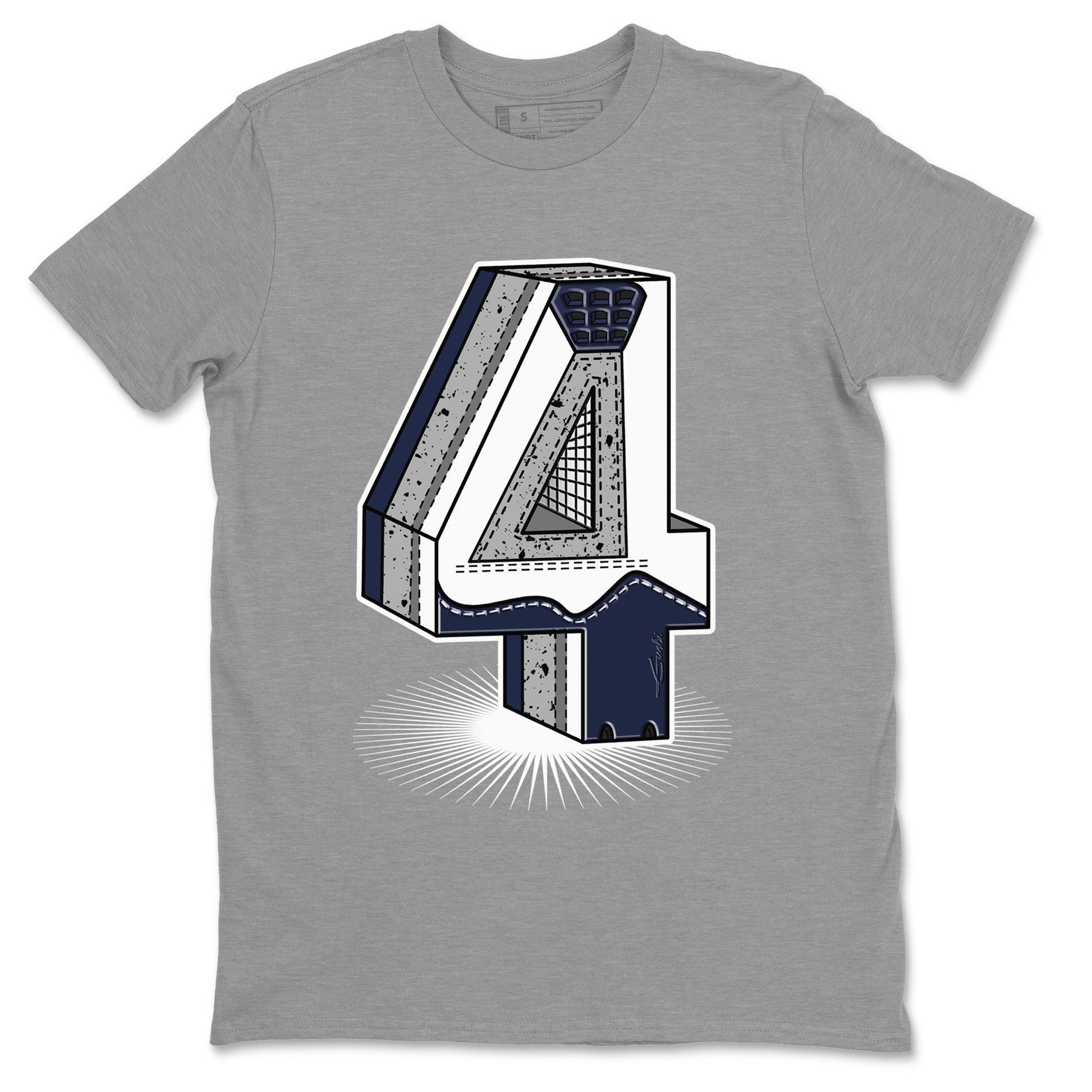 Jordan 4 Midnight Navy Sneaker Match Tees Four Statue Sneaker Tees Jordan 4 Midnight Navy Sneaker Release Tees Unisex Shirts