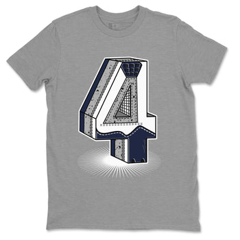 Jordan 4 Midnight Navy Sneaker Match Tees Four Statue Sneaker Tees Jordan 4 Midnight Navy Sneaker Release Tees Unisex Shirts