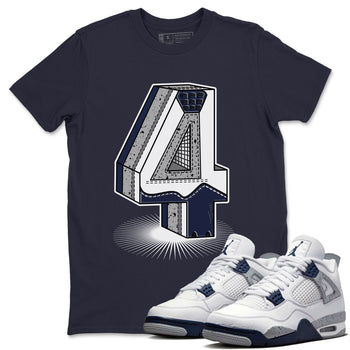 Jordan 4 Midnight Navy Sneaker Match Tees Four Statue Sneaker Tees Jordan 4 Midnight Navy Sneaker Release Tees Unisex Shirts