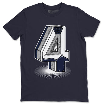Jordan 4 Midnight Navy Sneaker Match Tees Four Statue Sneaker Tees Jordan 4 Midnight Navy Sneaker Release Tees Unisex Shirts