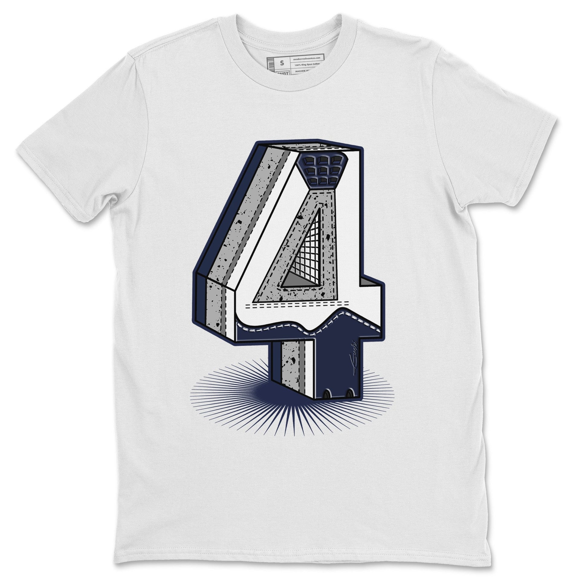 Jordan 4 Midnight Navy Sneaker Match Tees Four Statue Sneaker Tees Jordan 4 Midnight Navy Sneaker Release Tees Unisex Shirts