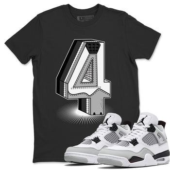 Jordan 4 Military Black Sneaker Match Tees Four Statue Sneaker Tees Jordan 4 Military Black Sneaker Release Tees Unisex Shirts