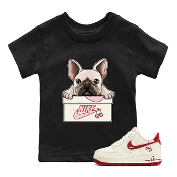 Air Force 1 Valentines Day Sneaker Match Tees French Bulldog Sneaker Tees Air Force 1 Valentines Day Sneaker Release Tees Kids Shirts