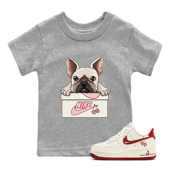 Air Force 1 Valentines Day Sneaker Match Tees French Bulldog Sneaker Tees Air Force 1 Valentines Day Sneaker Release Tees Kids Shirts