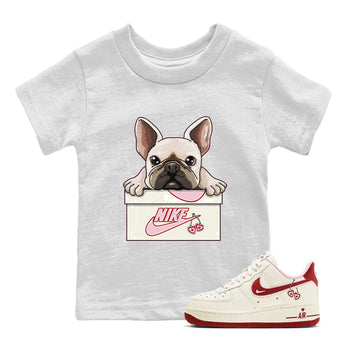 Air Force 1 Valentines Day Sneaker Match Tees French Bulldog Sneaker Tees Air Force 1 Valentines Day Sneaker Release Tees Kids Shirts