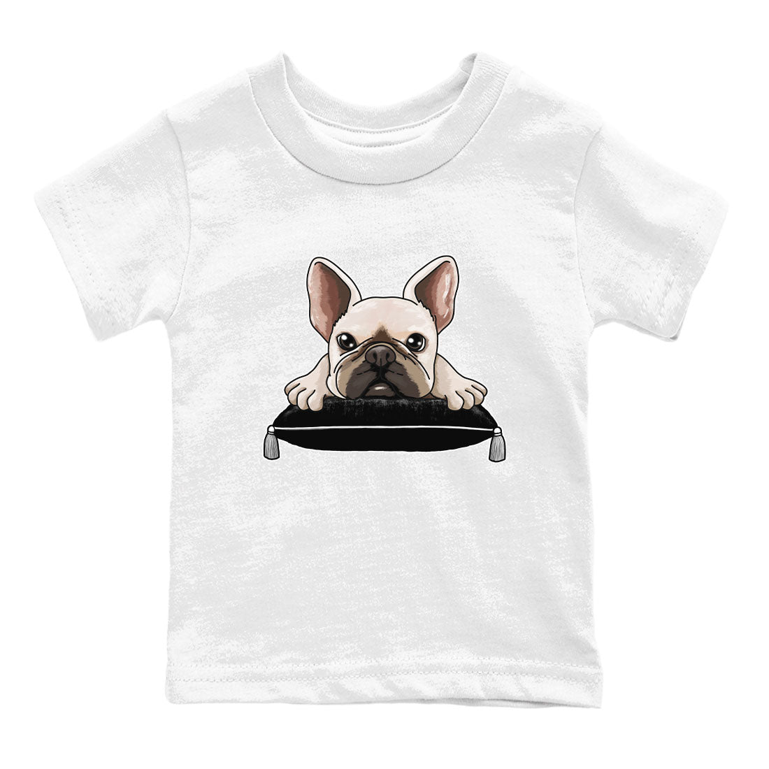 1s Black White shirt to match jordans French Bulldog sneaker tees Air Jordan 1 Black White SNRT sneaker release tees baby toddler White 2 cotton Shirt