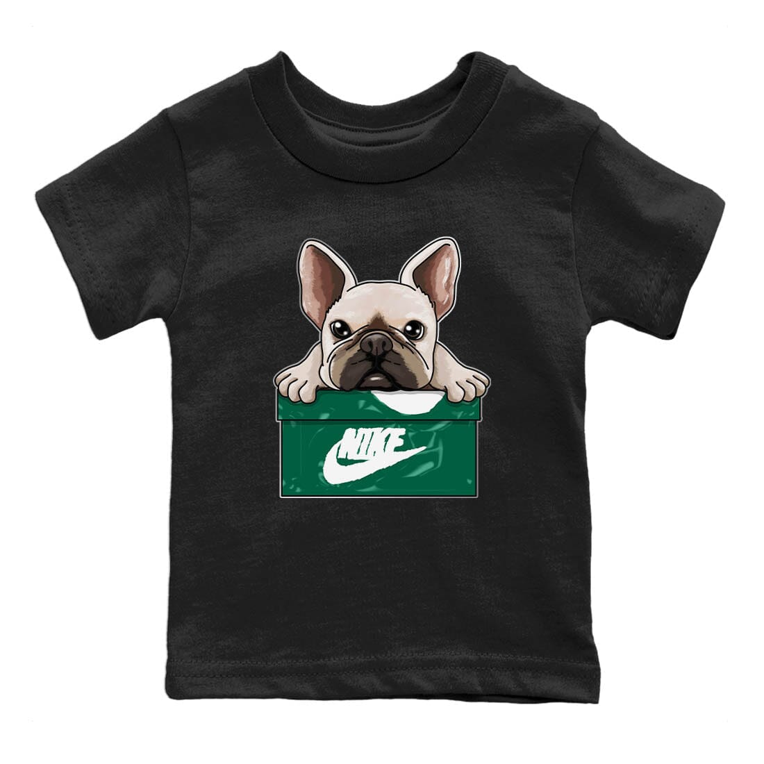 Jordan 1 Gorge Green Sneaker Match Tees French Bulldog Sneaker Tees Jordan 1 Gorge Green Sneaker Release Tees Kids Shirts