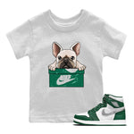 Jordan 1 Gorge Green Sneaker Match Tees French Bulldog Sneaker Tees Jordan 1 Gorge Green Sneaker Release Tees Kids Shirts