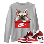 Jordan 1 lost & found Sneaker Match Tees French Bulldog Sneaker Tees Jordan 1 lost & found Sneaker Release Tees Unisex Shirts