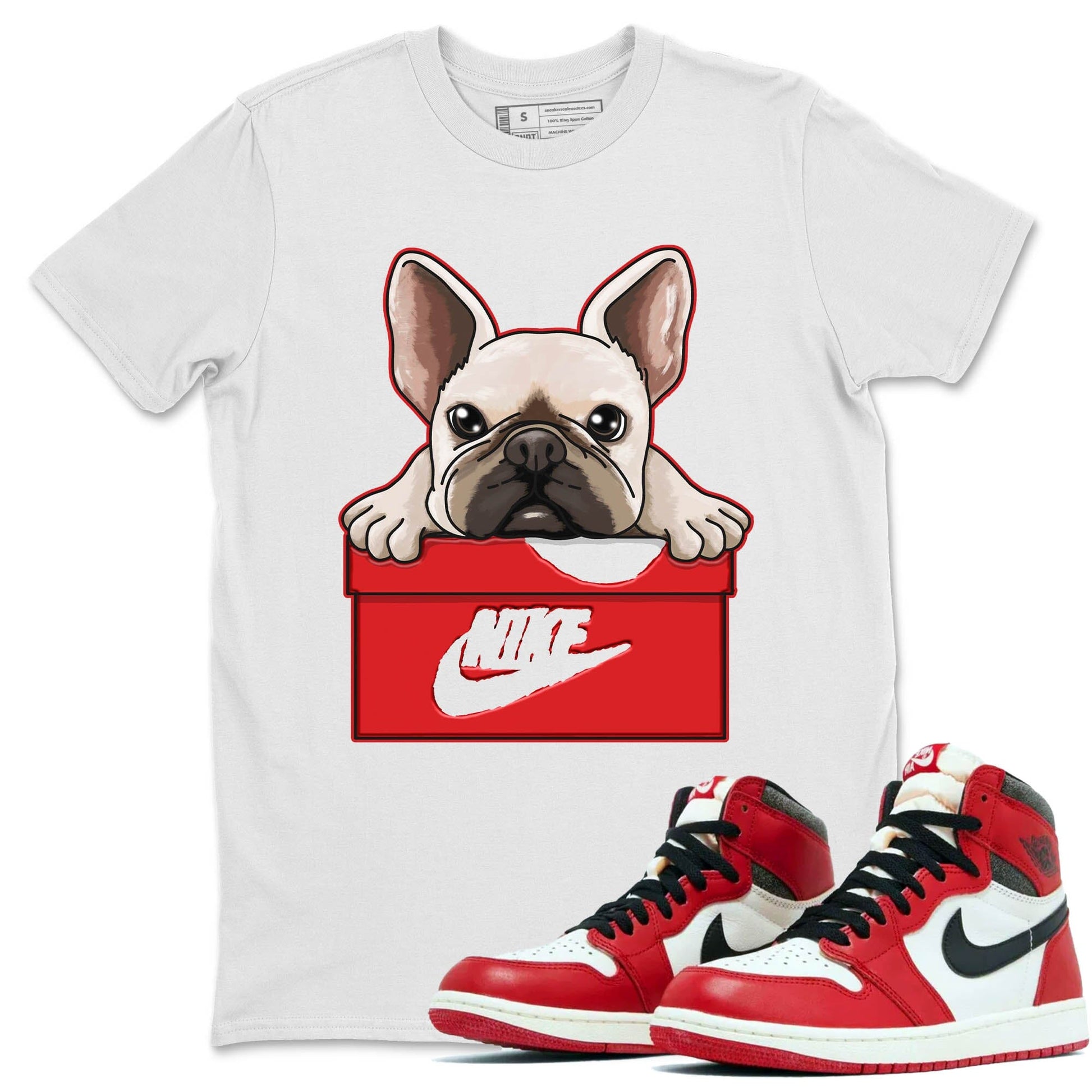 Jordan 1 lost & found Sneaker Match Tees French Bulldog Sneaker Tees Jordan 1 lost & found Sneaker Release Tees Unisex Shirts