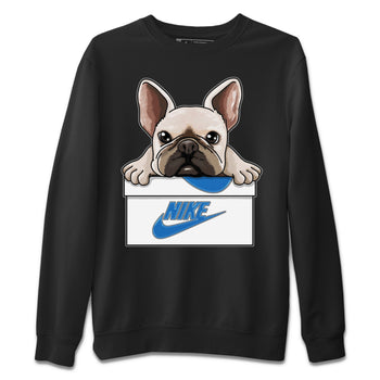 Jordan 1 True Blue Sneaker Match Tees French Bulldog Sneaker Tees Jordan 1 True Blue Sneaker Release Tees Unisex Shirts