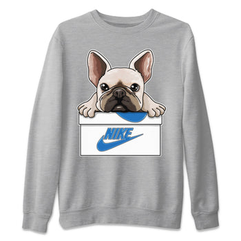 Jordan 1 True Blue Sneaker Match Tees French Bulldog Sneaker Tees Jordan 1 True Blue Sneaker Release Tees Unisex Shirts