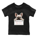 Air Jordan 1 Washed Pink French Bulldog Baby and Kids Sneaker Tees AJ1 Washed Pink Kids Sneaker Tees Size Chart