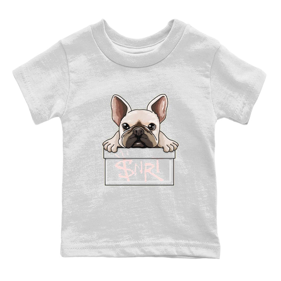 Air Jordan 1 Washed Pink French Bulldog Baby and Kids Sneaker Tees AJ1 Washed Pink Kids Sneaker Tees Washing and Care Tip