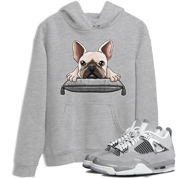 AJ4 Frozen Moments shirt to match jordans French Bulldog sneaker tees Crew Neck AJ4 Frozen Moments SNRT Sneaker Release Tees Unisex Casual Shirts Heather Grey 1 T-Shirt