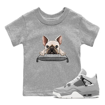 AJ4 Frozen Moments shirt to match jordans French Bulldog sneaker tees Crew Neck AJ4 Frozen Moments SNRT Sneaker Release Tees Baby Toddler Heather Grey 1 T-Shirt