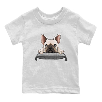 AJ4 Frozen Moments shirt to match jordans French Bulldog sneaker tees Crew Neck AJ4 Frozen Moments SNRT Sneaker Release Tees Baby Toddler White 2 T-Shirt